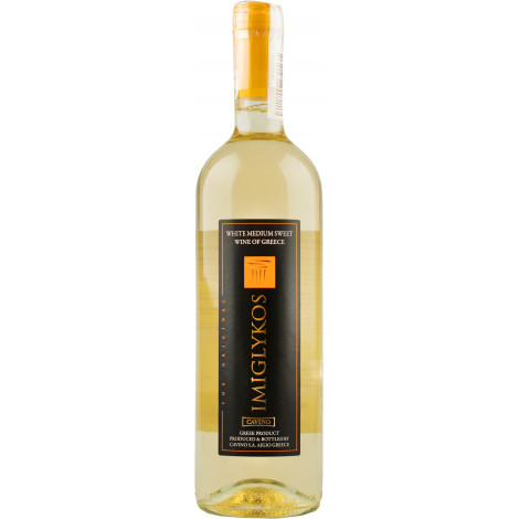 Вино "IMIGLIKOS WHITE" біл.н/сол 0,75 л 11% (Греція, ТМ "IMIGLIKOS")