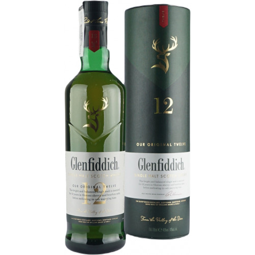 Віскі "Glenfiddich" 12yo Special Reserve 0,7л тубус (Single Malt)(Шотландія, ТМ "Glenfiddich") 01347