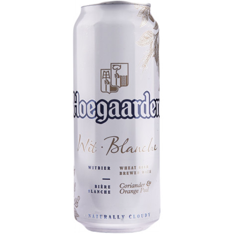 Пиво "Hoegaarden White" 4.9% 0,5л ж/б (Бельгія, ТМ "Hoegaarden")