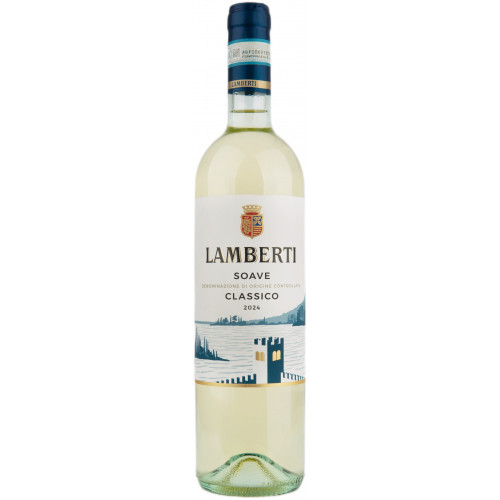 Вино "Soave Classico DOC" біл.сух.  0,75л 13% (Італія, Венетто, ТМ "Lamberti")