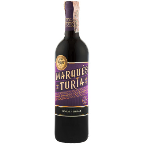 Вино "Monastrell Syrah" черв.сух 0,75л 12,5% (Іспанія,Валенсія,TM "Marques Del Turia")
