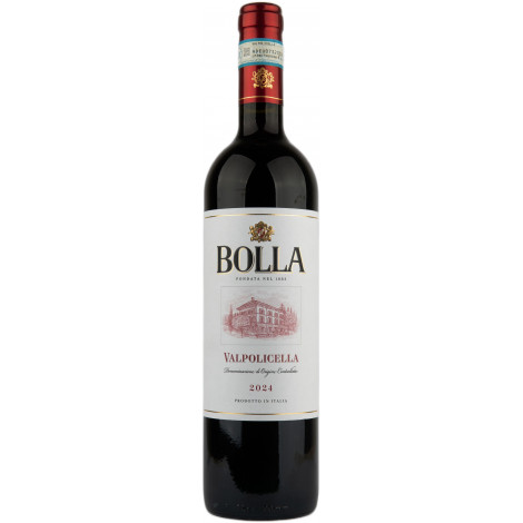 Вино "Valpolicella Classico DOC" черв.сух 0,75л 12,5% (Італія, Венето, Вальполічелла, ТМ "Bolla")