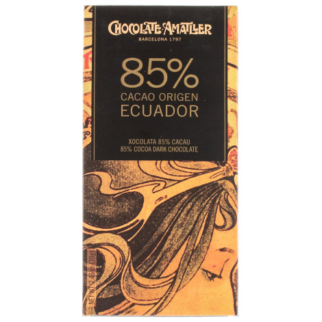 Шоколад "Amatller" темний 85% Ecuador 70 г (Іспанія, ТМ "Amatller") 9830/6548