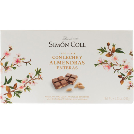 Шоколад "Y Almendras Enteras" молочний з мигдалем 32% 200г (Іспанія, ТМ "Simon Coll") 7994/5696