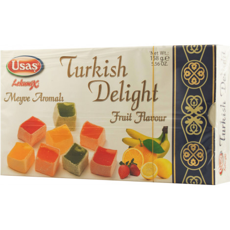 Рахат-Лукум "Turkish Delight With Fruit" з фруктовим ароматом 158г (Туреччина, TM "USAS") 212
