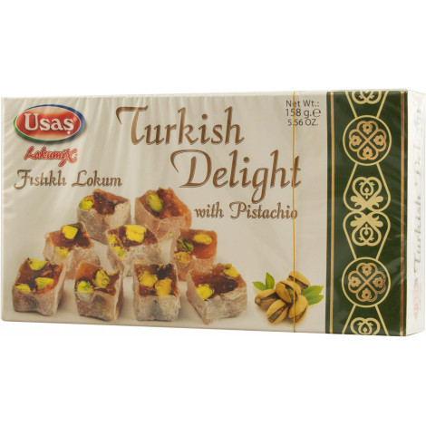 Рахат-Лукум "Turkish Delight With Pistachio" з фісташками 158г (Туреччина, TM "USAS") 218