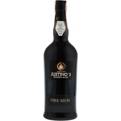 Вино "Madeira Justinos Fine Rich" 3yo біл.дес 0,75л 19% (Португалія,острів Мадейра,ТМ "Justinos")