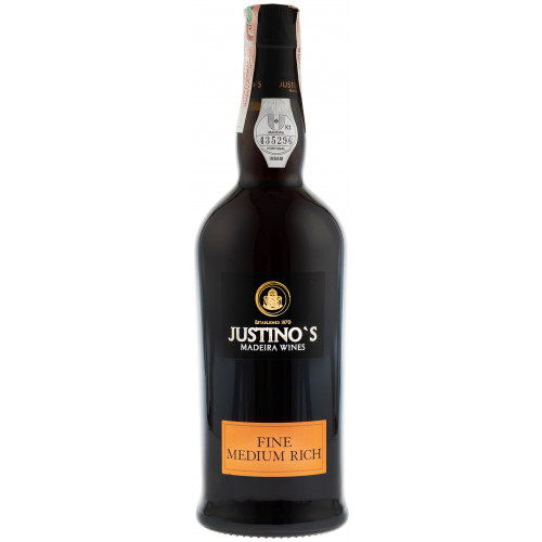 Вино "Madeira Justinos Fine Medium Rich" 3yo біл.н/сол 0,75л 19% (Португалія, острів Мадейра, ТМ "Justinos")