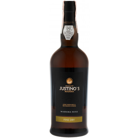 Вино "Madeira Justinos Fine Dry" 3yo біл.сух 0,75л 19% (Португалія, острів Мадейра, ТМ "Justinos")