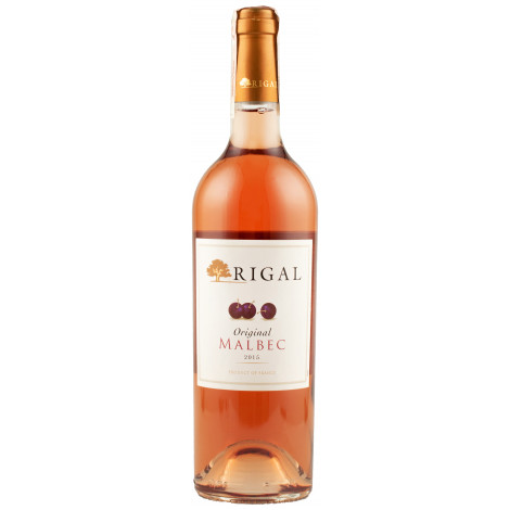 Вино "Rigal The Original Malbec" 2018 рожев.сух 0,75л 12,5% (Франція,Comte Tolosan, ТМ "Advini")