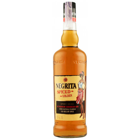 Алкогольний напій на основі рому "Negrita Spiced" 1л 35% (Франція, Мартініка, ТМ "Negrita") 220890