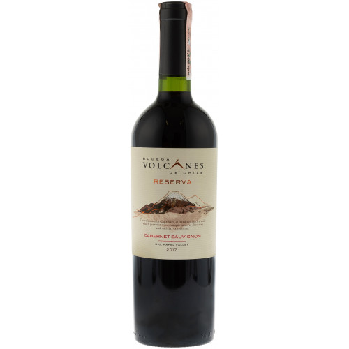 Вино "Reserva Cabernet Sauvignon Volcanes" черв.сух 0,75л 14% (Чилі,долина Рапель,ТМ "Volcanes")