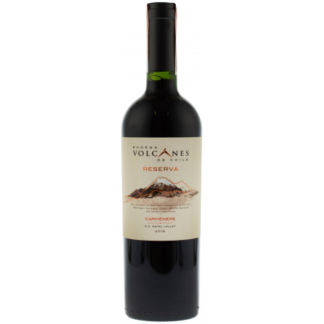 Вино "Reserva Carmenere Volcanes" черв.сух 0,75л 14% (Чилі,долина Рапель,ТМ "Volcanes")