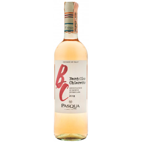 Вино "Bardolino Chiaretto DOC Pasqua" рожев.сух 0,75л 12% (Італія,Veneto,TM "Pasqua")