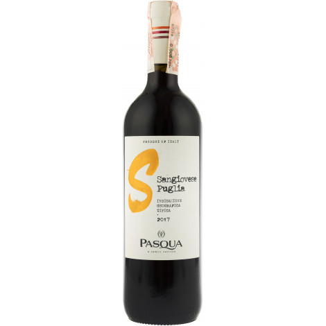 Вино "Sangiovese di Puglia IGT Pasqua" черв.сух 0,75л 12% (Італія,Puglia,TM "Pasqua")
