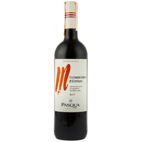 Вино "Montepulciano D'Abruzzo DOC Pasqua" черв.сух 0,75л 11,5% (Італія, Abruzzo,TM "Pasqua")