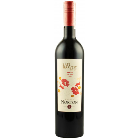 Вино врожаю пізнього збору "Merlot" черв.н/сол 0,75л 13% (Аргентина, Мендоза, ТМ "Norton")