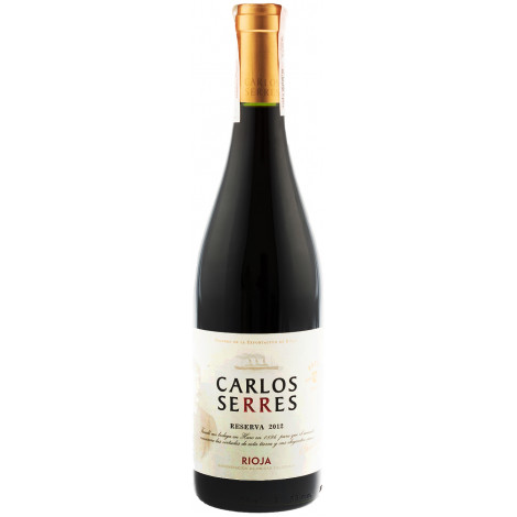 Вино "Carlos Serres Reserva" черв.сух 0,75л 13,5% (Іспанія, Ріоха, ТМ "Carlos Serres)