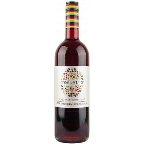 Вино "Mosketto Rosso" черв.н/сол 0,75л 5,5% (Італія, П'ємонт, ТМ "Mosketto")