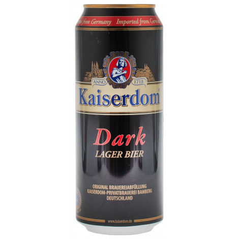 Пиво темне "Kaiserdom Dark" 0,5л 4,7% ж/б (Німеччина,Баварія,ТМ "Kaiserdom")