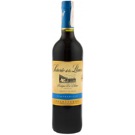 Вино "Senorio Llanos Tempranillo" черв.сух 0,75л 12,5% (Іспанія, Вальдепенас, ТМ "Garcia Carrion")
