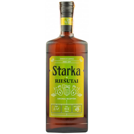 Старка "Starka & Nuts" 0,5л 40% (Литва, ТМ "Starka")
