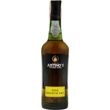 Вино "Justinos Madeira Fine Medium Dry" 3yo біл.н/сух 0,375л 19% (Португалія, о. Мадейра, ТМ "Justinos")