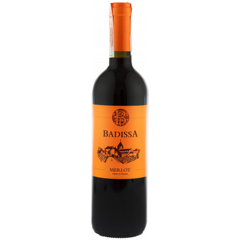 Вино "Badissa Merlot IGP" черв.сух 0,75л 12% (Італія, Венето, ТМ "Badissa")