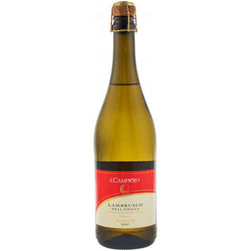 Вино ігристе "Lambrusco Campiero MPF Bianco" біл.сол 0,75л 6% (Італія, Емілія-Романья, ТМ "Campiero")п1