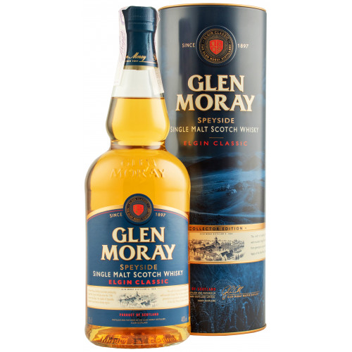 Віскі "Glen Moray Classic"  0,7л 40% метал.тубус (Шотландія, Шпейсейд, ТМ "Glen Moray")