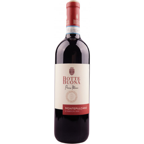 Вино "Montepulciano D'Abruzzo DOC" черв.сух 0,75л 12,5% (Італія, Абруццо, ТМ "Botte Buona")