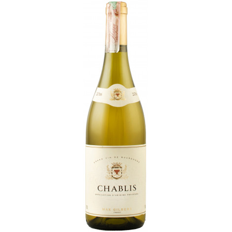 Вино "Chablis AOP" біл.сух 0,75л 13% (Франция,Бургундія,ТМ "Max Gilbert")
