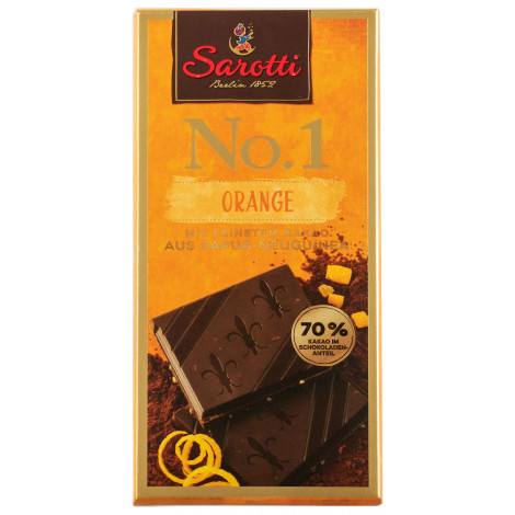 Шоколад темний "Dark orange 70%" з апельсином 100г (Німеччина, ТМ "Sarotti")