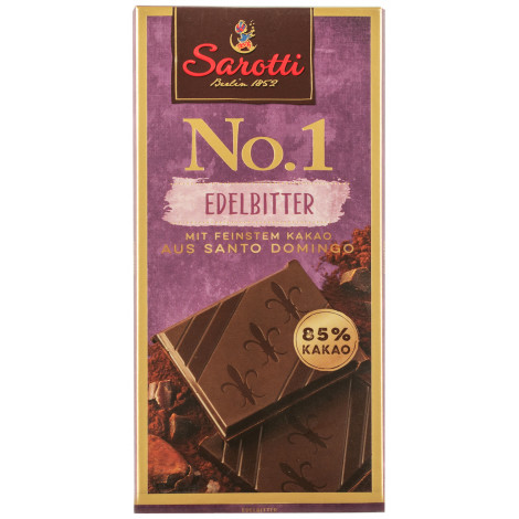 Шоколад темний "Extra Dark 85%" 100г (Німеччина, ТМ "Sarotti")