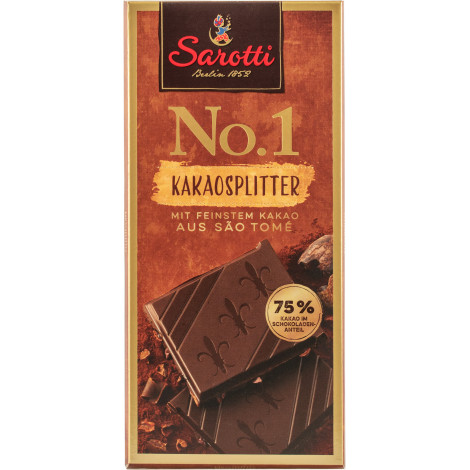 Шоколад темний "Dark Cocoanibs 75%" з плодами какао100г (Німеччина, ТМ "Sarotti")