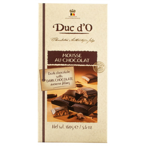 Шоколад "Duc d'O" темний з наповнювачем 160г (Бельгія, ТМ "Duc d'O")