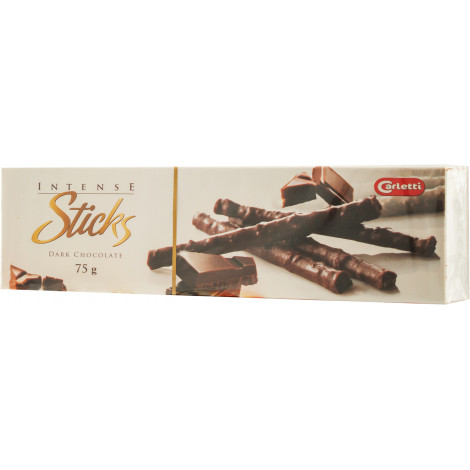 Шоколадні палички "Intense" темний шоколад 75г (Данія, ТМ "Carletti")