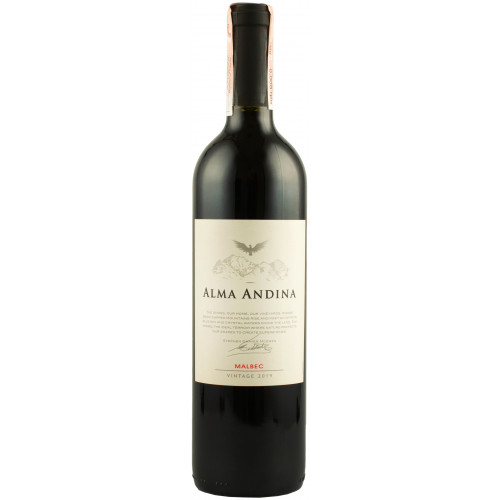 Вино "Malbec Alma Andina" черв.сух 0,75л 13% (Аргентина, Мендоза, ТМ "Alma Andina")