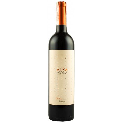 Вино "Malbec Alma Mora" черв.сух 0,75л 12,5% (Аргентина, Мендоза, ТМ "Alma Mora")