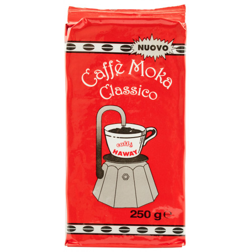 Кава мелена "Haway Moka Rossa" 250г в/у (Італія, ТМ "Uomini & Caffe")