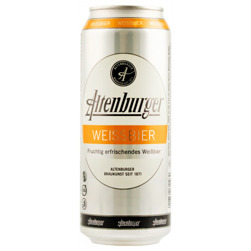 Пиво пшеничне "Hefeweizen" 0,5л 5,4% ж/б (Німеччина, ТМ "ABG")