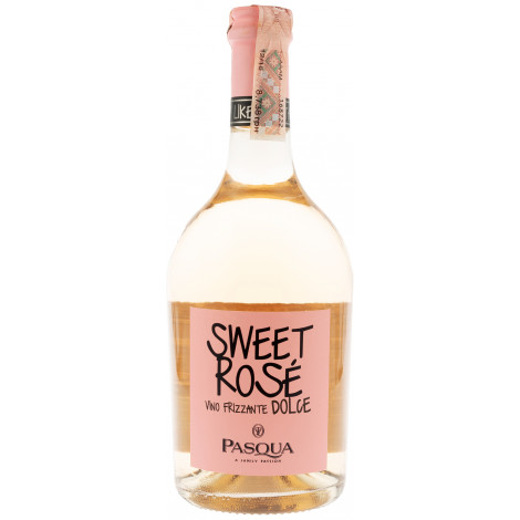 Вино ігристе "Frizzante Sweet Rose' " рожев.напів/сол 0,75л 11% (Італія, Венето, ТМ "Pasqua")