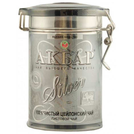 Чай чорний "Akbar Silver" 80г ж/б (Шрі Ланка, Цейлон, ТМ "Akbar")