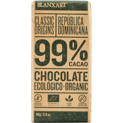 Шоколад темний "Dominican Republic 99% Organic" 80г (Іспанія, ТМ "Blanxart")49096