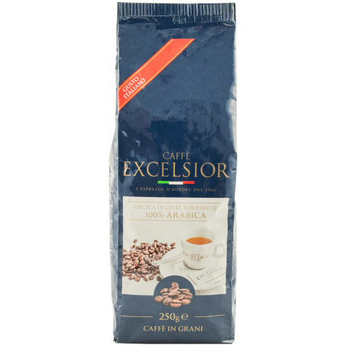 Кава в зернах "Excelsior 100% Arabica" 250г в/у (Італія, ТМ "Excelsior")