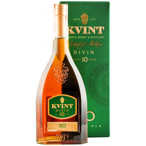 Коньяк "Kvint 10YO XO" 0,5л 40% кор (Молдавія, ТМ "Kvint")