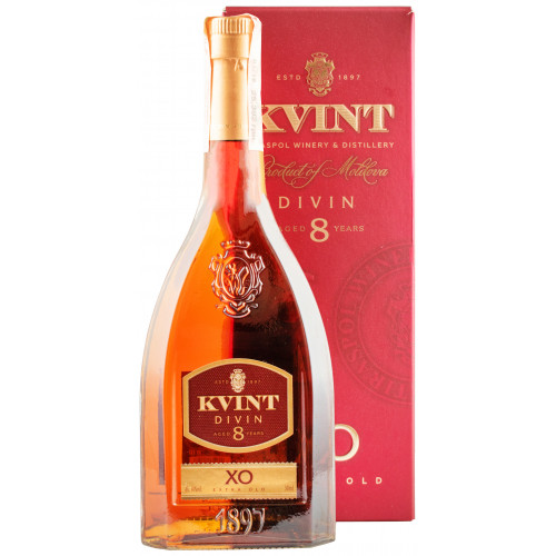 Коньяк "Kvint 8YO XO" 0,5л 40% кор (Молдавія, ТМ "Kvint")