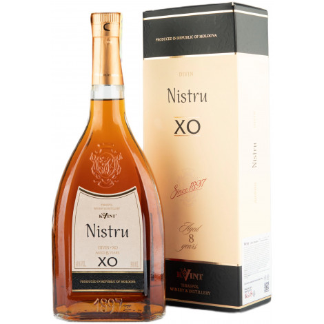 Коньяк "Ністру 8YO XO" 0,5л 40% кор (Молдавія, ТМ "Ністру")