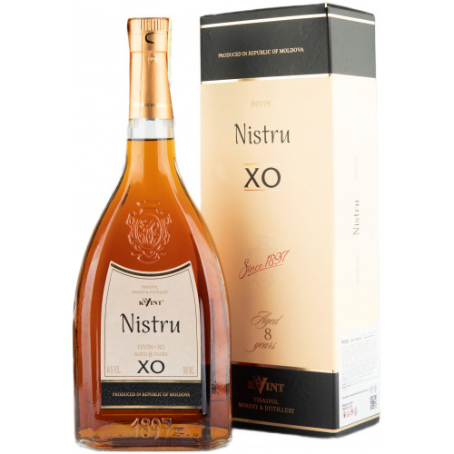 Коньяк "Ністру 8YO XO" 0,5л 40% кор (Молдавія, ТМ "Ністру")