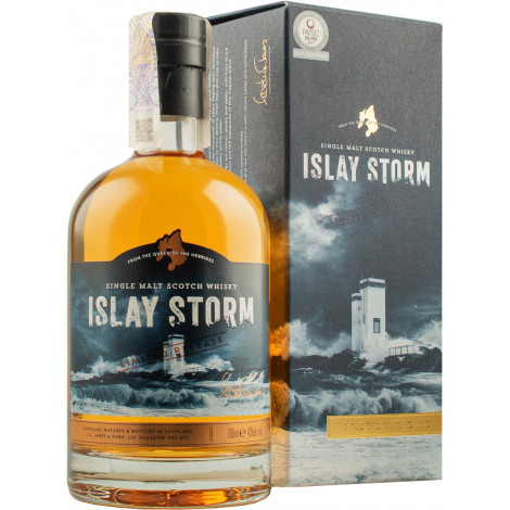 Віскі "Islay Storm Single Malt" 0,7л 40% кор (Шотландія,Islay, ТМ "Islay Storm")